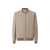 Blouson bomber zippé daim beige