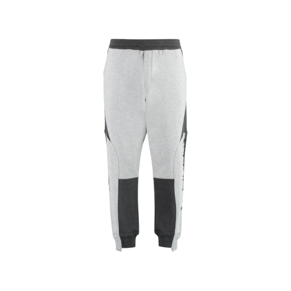 Pantalon de survêtement jogging ALEXANDER MCQUEEN noir gris logo noir