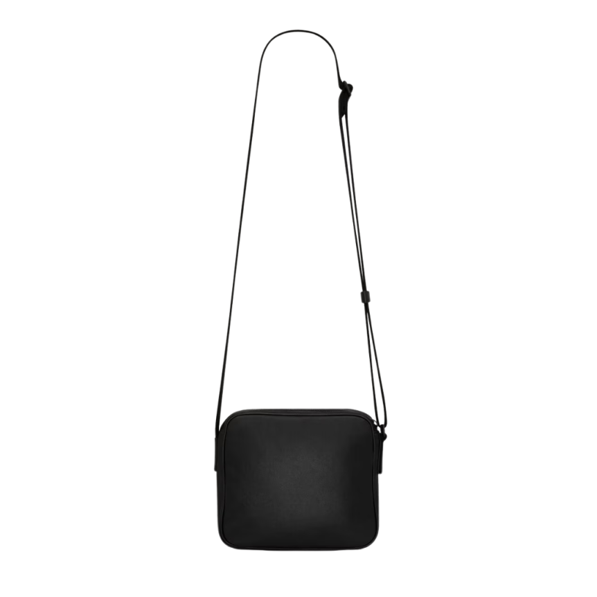 Sac bandoulière SAINT LAURENT Camera bag  Niki cuir lisse noir logo Cassandre