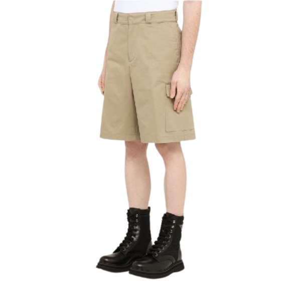 Bermuda PRADA Cargo coton beige poches