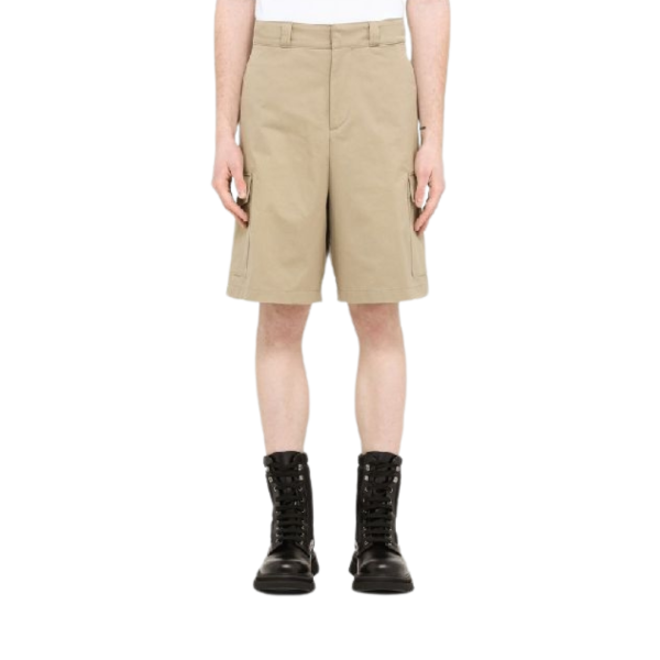 Bermuda PRADA Cargo coton beige poches