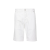 Bermuda coton blanc patch logo