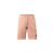 Short molleton coton rose délavé logo diagonal
