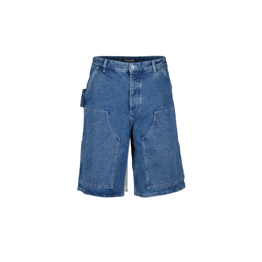 Bermuda DIOR Carpenter denim coton bleu cannage