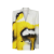 Veste blazer croisé cintré fleurs noir jaune