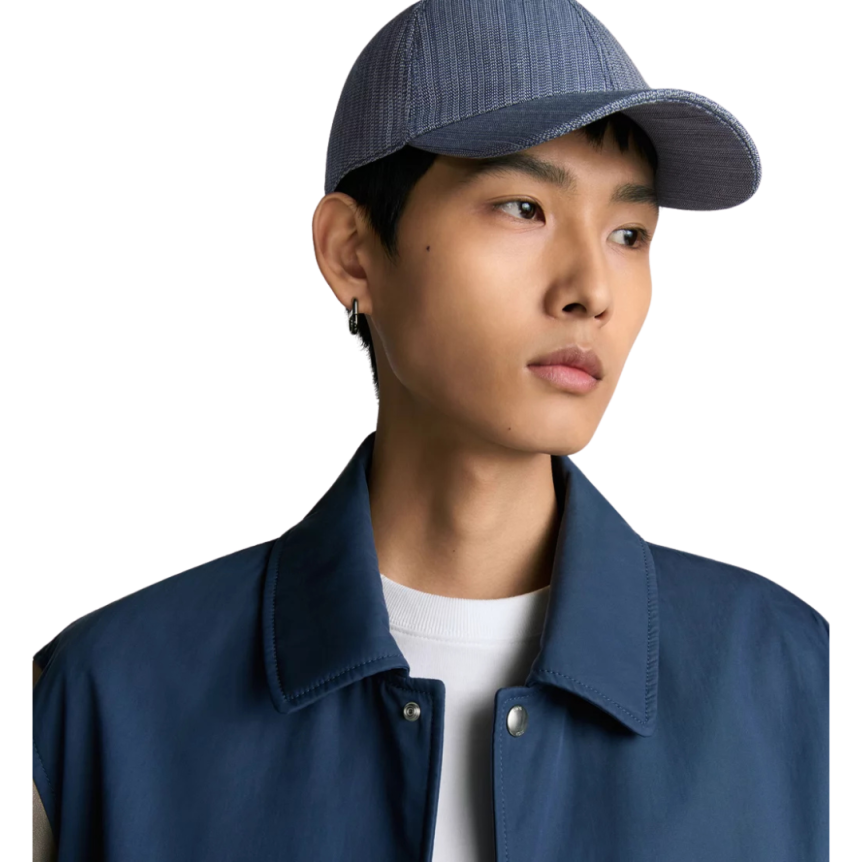 Casquette DIOR CD Icon Laine vierge bleue