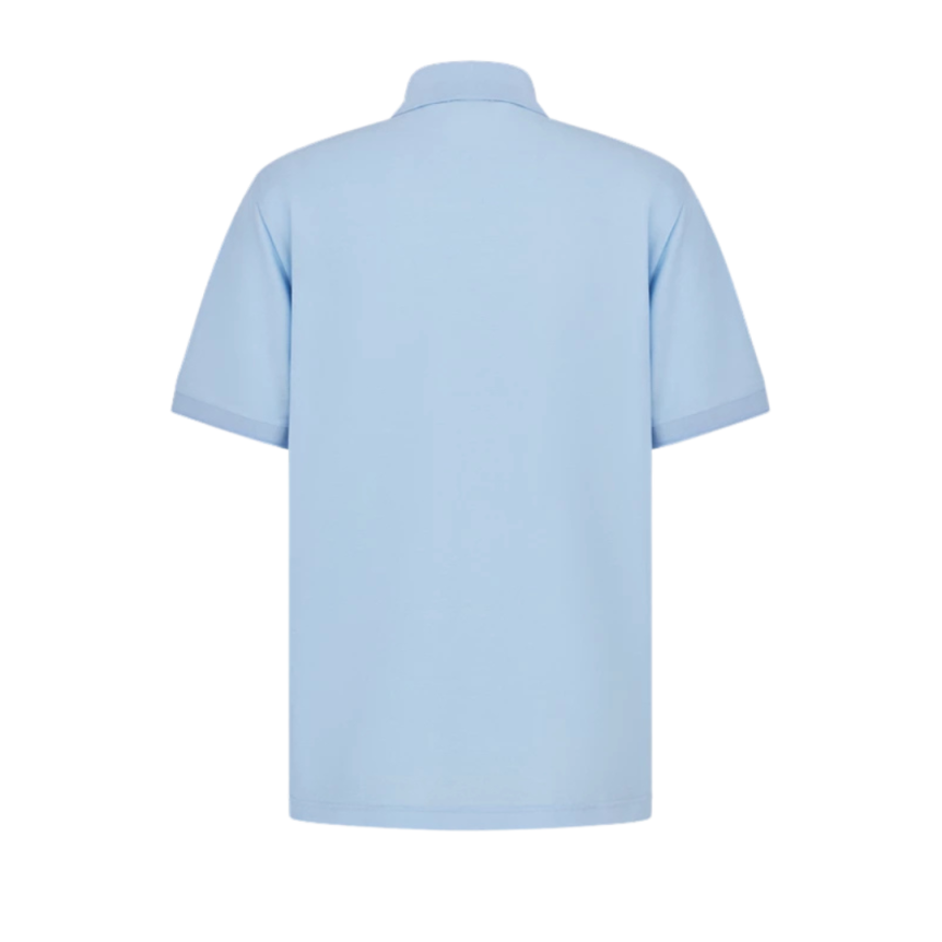 Polo manche courte coton soie broderie Dior Icon