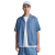 Chemise manche courte Jacquard soie coton bleu Dior Oblique