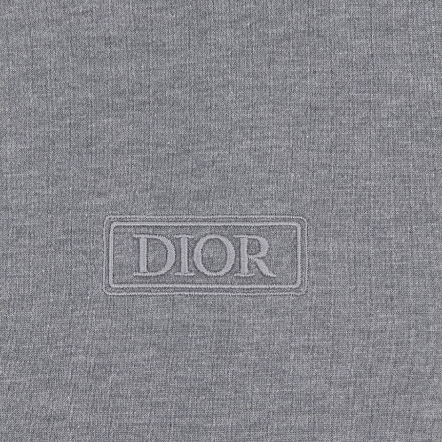 T-shirt col rond Jersey coton Sea Island gris Dior Icon
