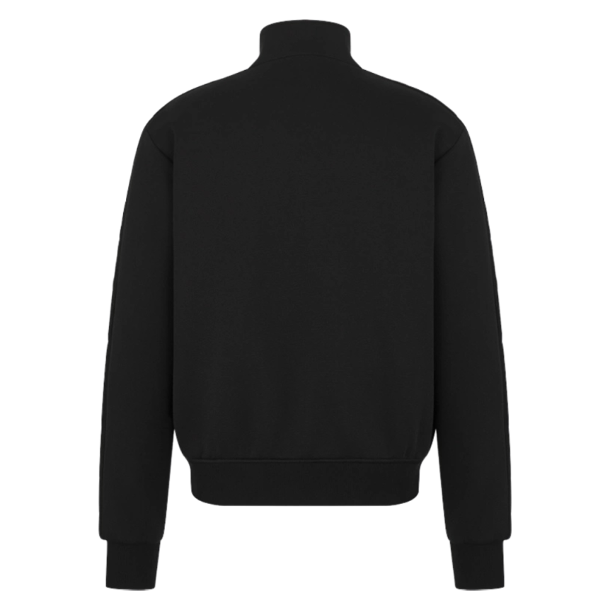 Veste jogging zip jersey coton mélangé noir Dior Oblique