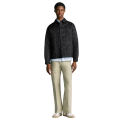 Surchemise veste bouton pression cannage nylon noir