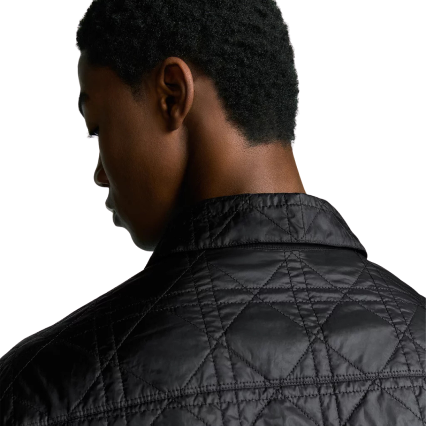 Surchemise DIOR veste bouton pression cannage nylon noir