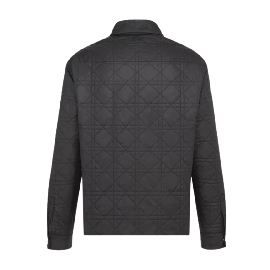 Surchemise DIOR veste bouton pression cannage nylon noir