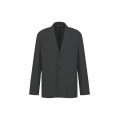 Veste blazer jacquard laine vierge alpaga gris à pois