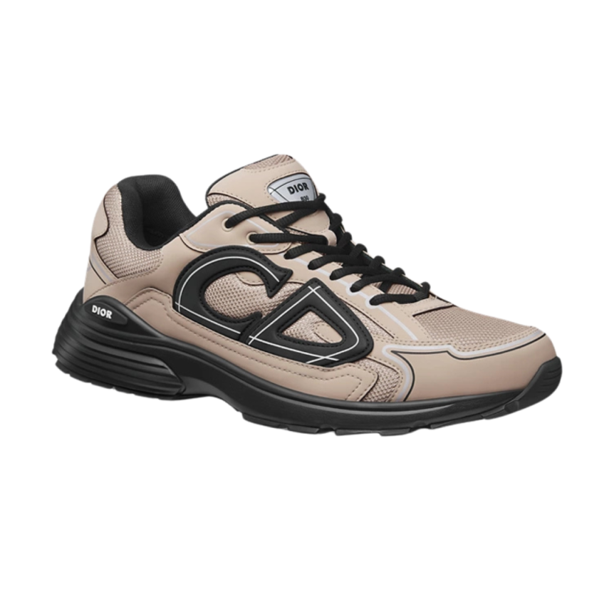 Basket Sneaker DIOR B30 Countdown maille technique beige semelle noire