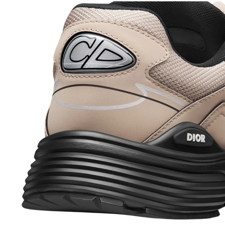 Basket Sneaker DIOR B30 Countdown maille technique beige semelle noire
