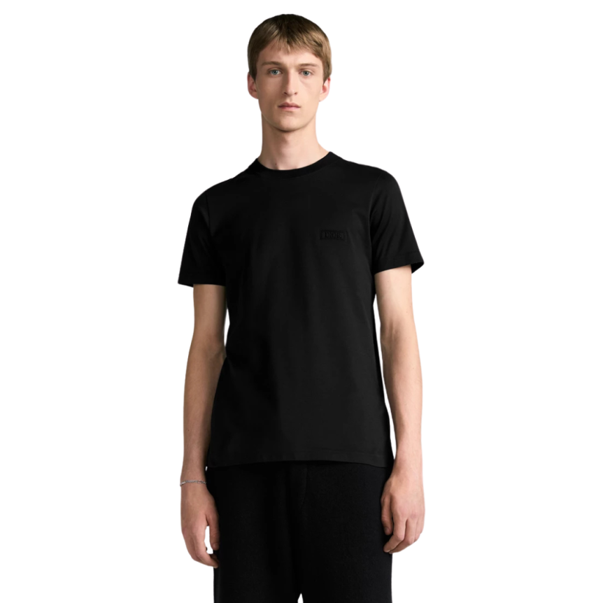 T-shirt col rond coton Sea Island noir DIOR Icon