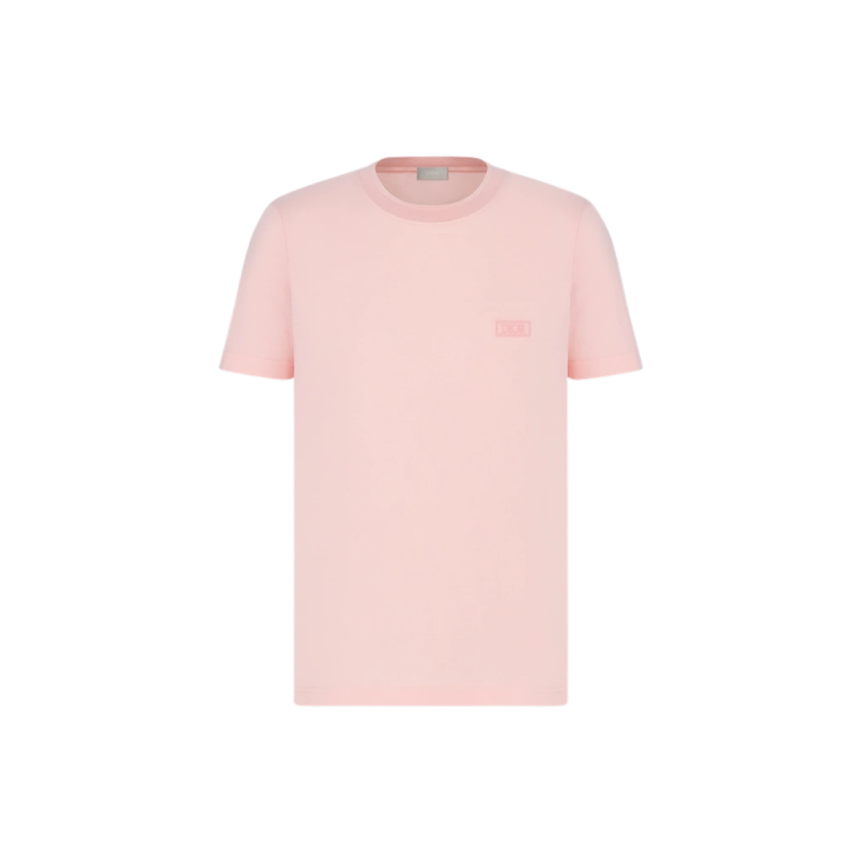T-shirt col rond coton Sea Island rose DIOR Icon