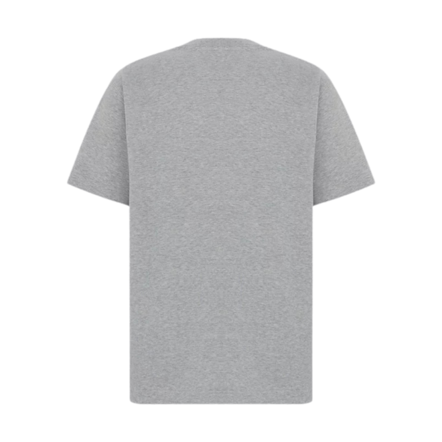 T-shirt col rond coton gris DIOR Icon rose