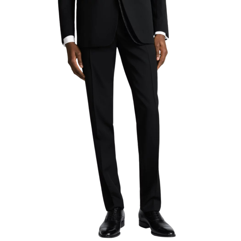 Pantalon laine vierge noir...