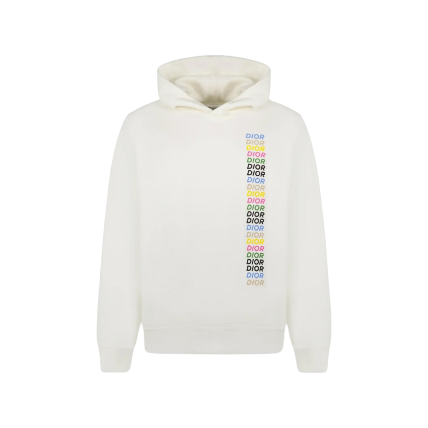 Sweat-shirt à capuche coton blanc DIOR Multicolore