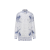 Chemise DIOR and Hylton Nel Serge soie blanc bleu marine