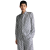 Chemise Sergé soie blanc bleu Dior Oblique