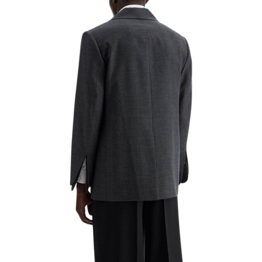 Veste blazer DIOR laine vierge gris col châle