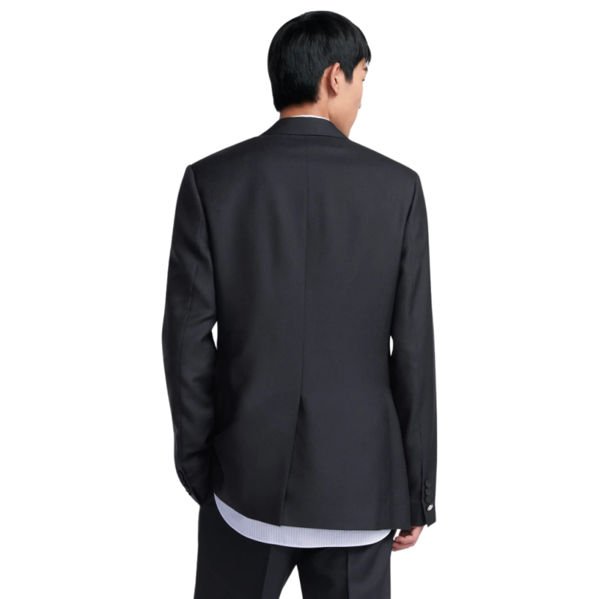 Veste sergé cachemire soie bleu marine DIOR Icon boutons métal