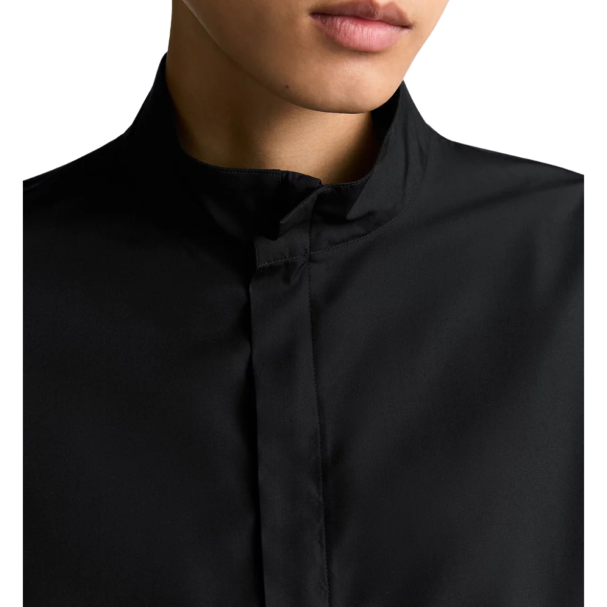 Chemise à enfiler toile soie noir broderie Christian Dior Couture