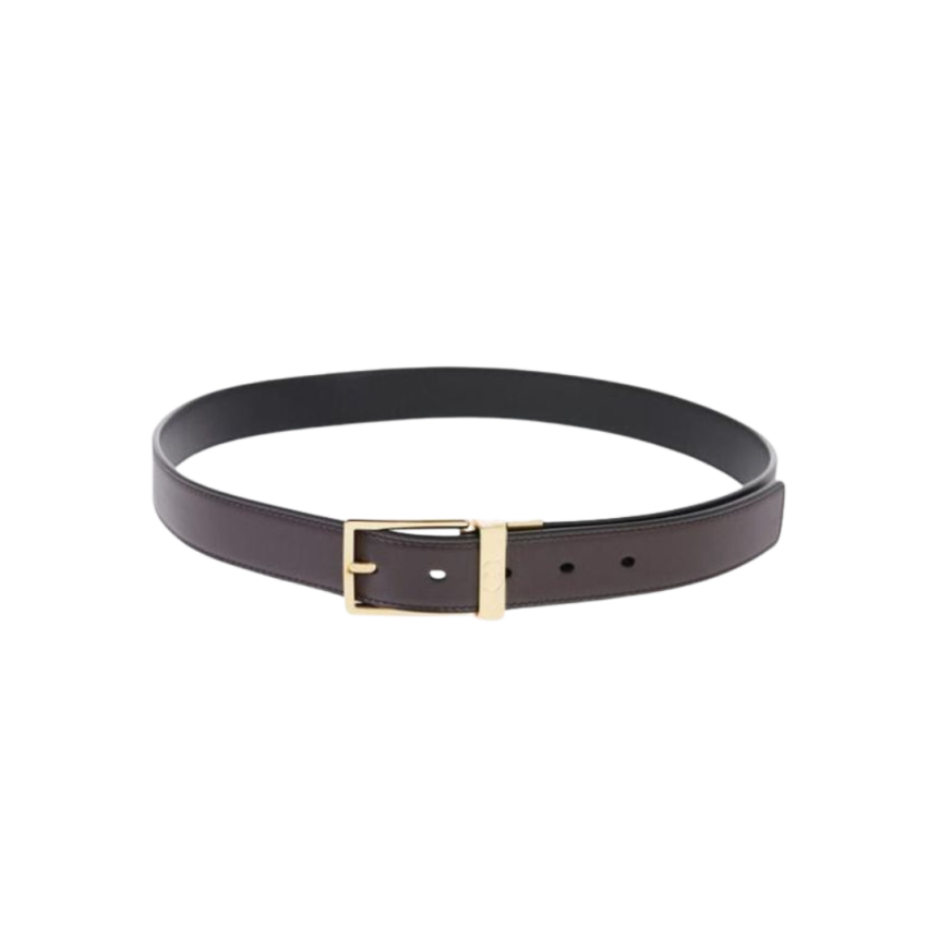 Ceinture marron noir boucle Ardillon Dior