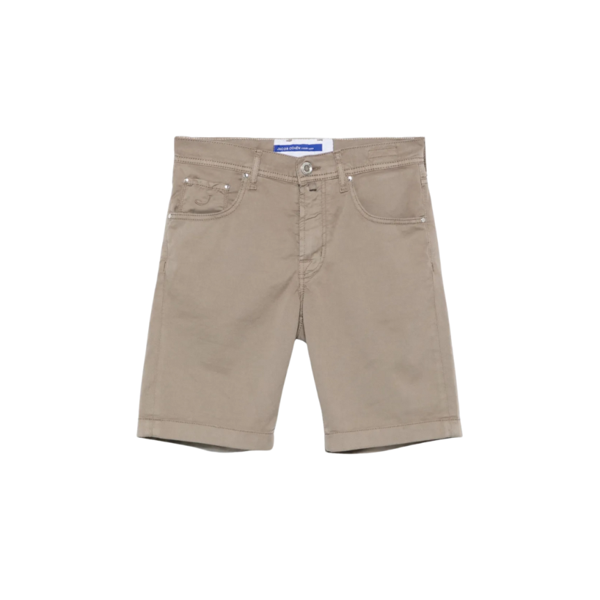 Short JACOB COHEN Nicolas coton marron chocolat 5 poches