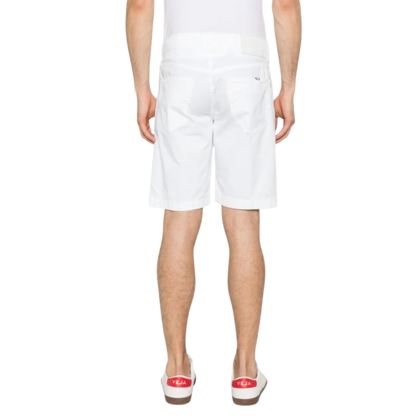 Short JACOB COHEN Nicolas coton blanc 5 poches