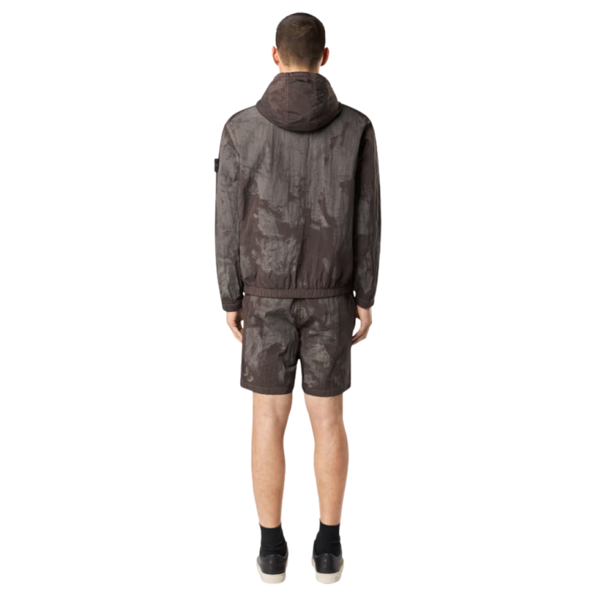 Short de bain STONE ISLAND camouflage marron
