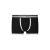 Boxer classique jersey coton noir logo blanc