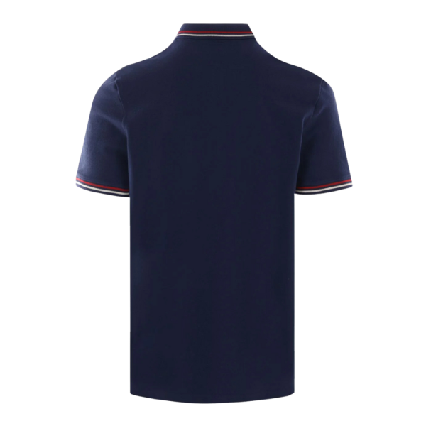 Polo VALENTINO piqué coton bleu marine écusson V Logo
