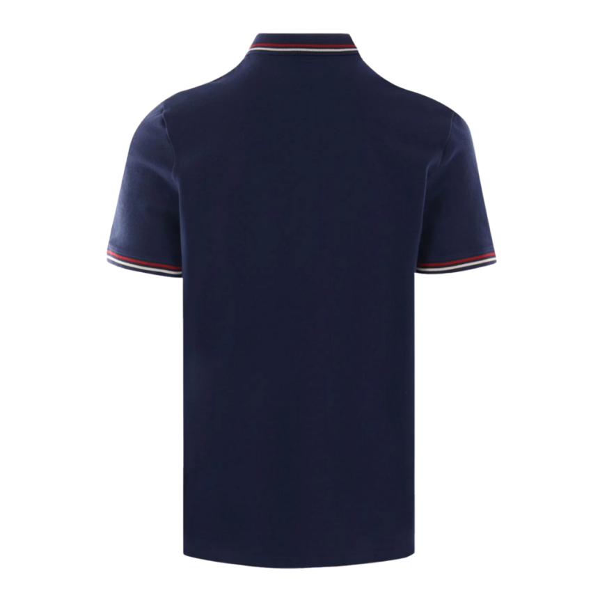 Polo VALENTINO piqué coton bleu marine écusson V Logo