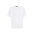 T-shirt jersey coton écru étiquette logo poitrine