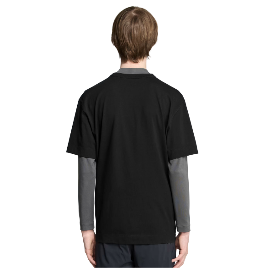 T-shirt manche courte CANADA GOOSE Gladstone col rond coton noir logo