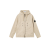 Veste Surchemise à capuche coupe vent coton stretch beige poches