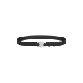 Ceinture cuir veau noir boucle Triomphe argent
