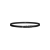 Ceinture fine cuir veau embossé lézard noir boucle argent