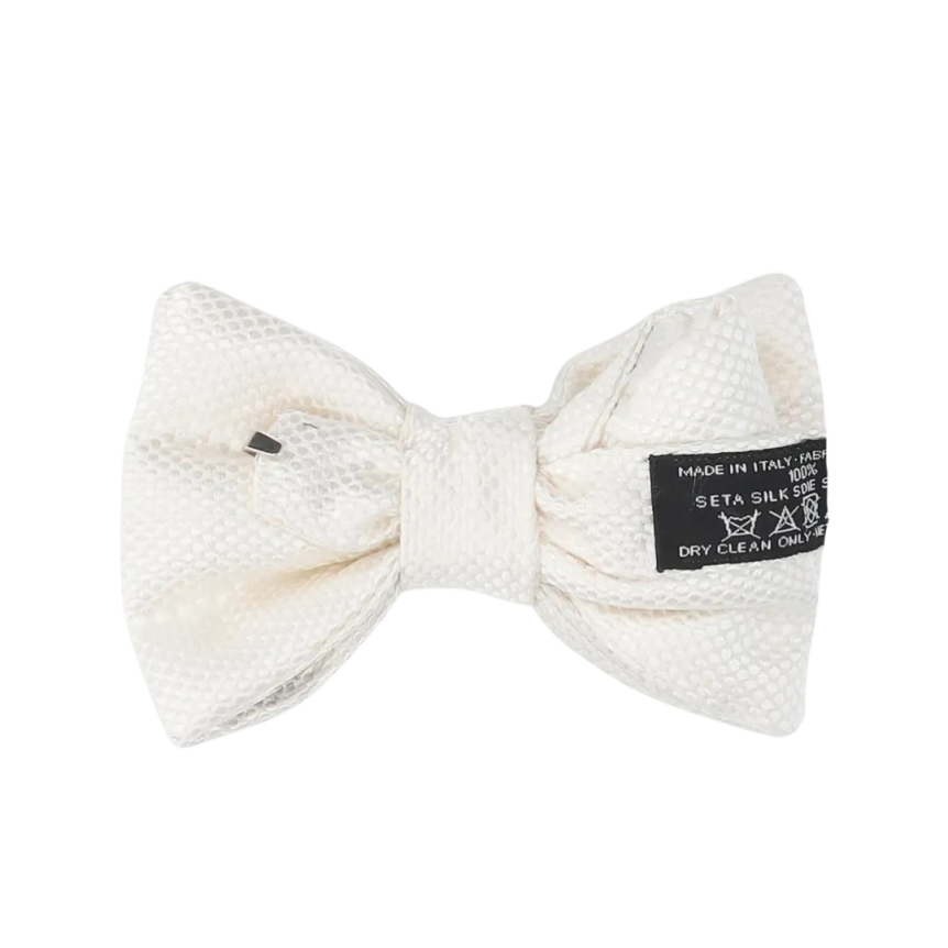 nœud papillon TOM FORD soie ivoire design tissé