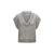 Pull col V maille Dazzling Ribbed Net lin gris sequins