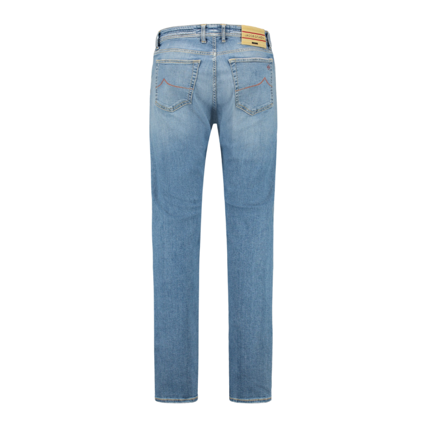 Jean slim JACOB COHEN Nick denim coton bleu clair Limited Edition