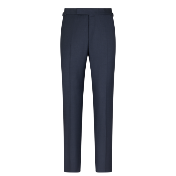 Costume droit TOM FORD O'Connor laine bleu marine col flèche