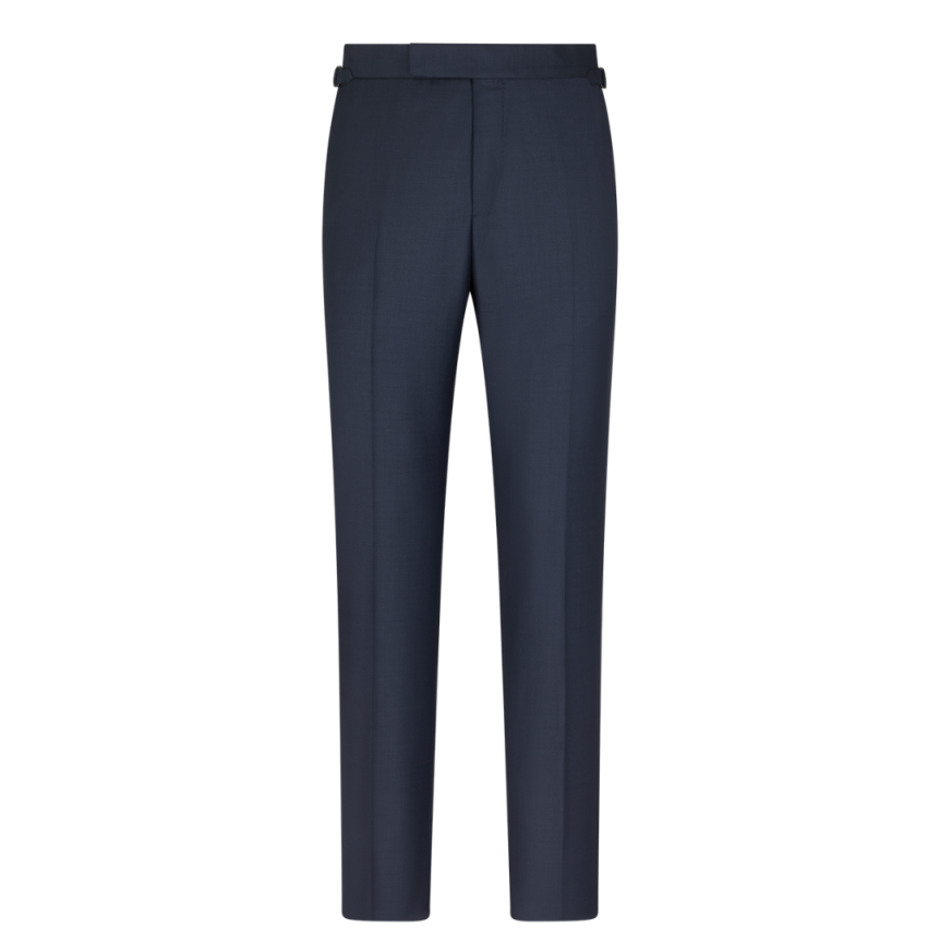 Costume droit TOM FORD O'Connor laine bleu marine col flèche