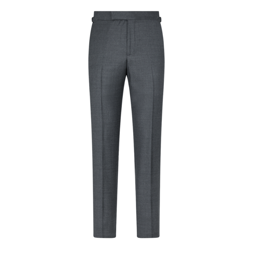 Costume droit TOM FORD O'Connor laine gris col flèche