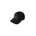Casquette polyester noir logo noir