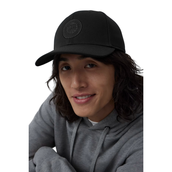 Casquette CANADA GOOSE polyester noir logo noir